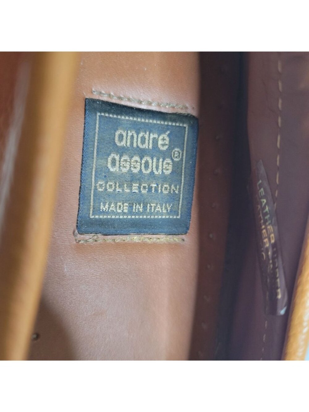 André Assous Womens Size 8.5 Loafers Leather Driving Moccasins Tan Made In Italy - Picture 7 of 11